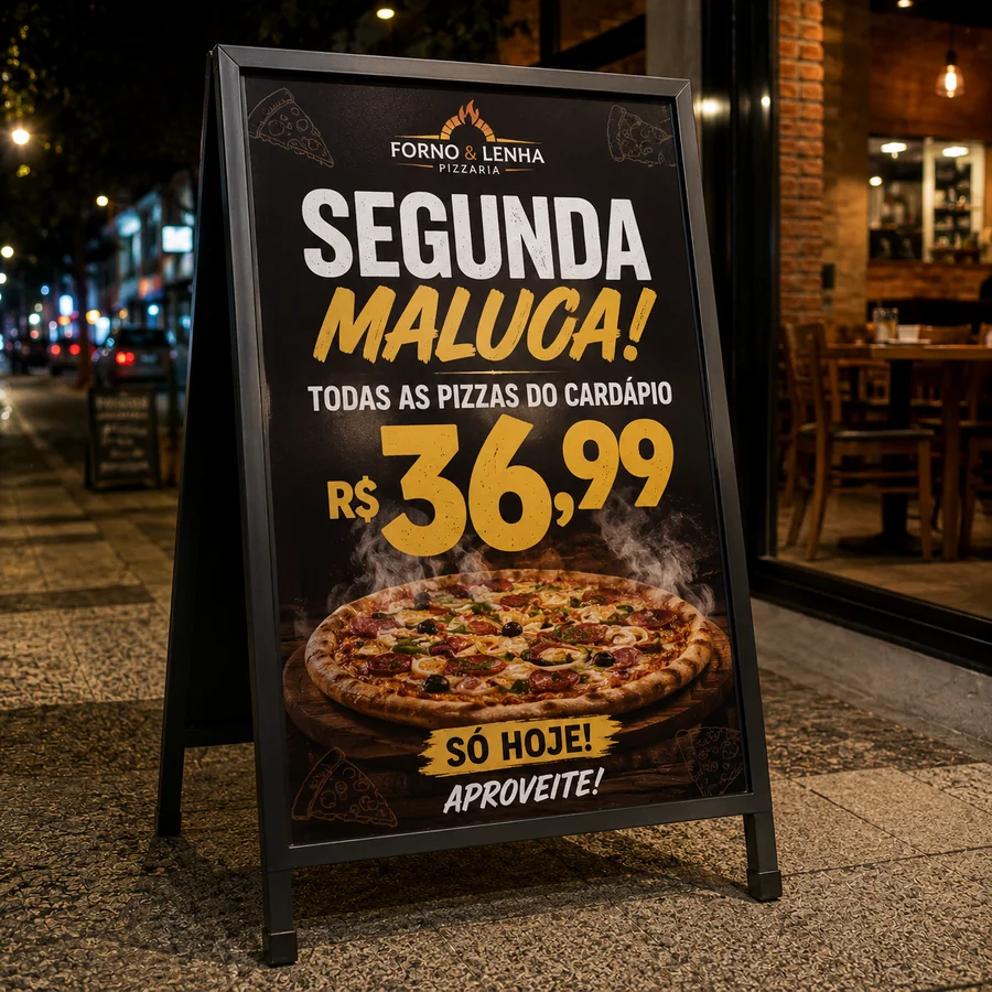 Cavaletes promocionais